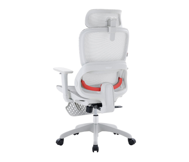 Sihoo B100 Mesh biały z podnóżkiem - 1605508 - zdjęcie 3
